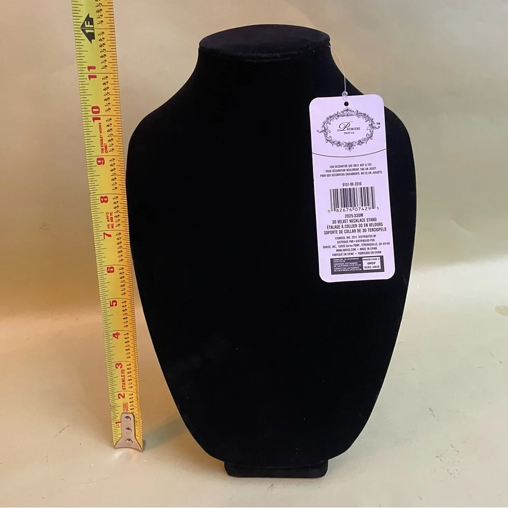 New black velvet necklace stand